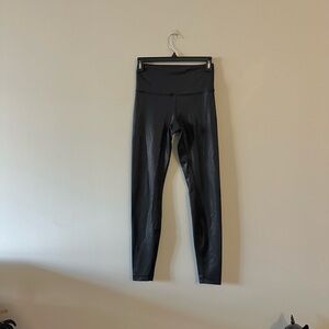 Lululemon Wunder Train High Rise Tight Radiate Foil Print Black Shine 6